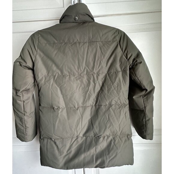 Banana Republic Puffer Coat Womens XS Extra Small‎ Olive Green Down Fill - Picture 2 of 12
